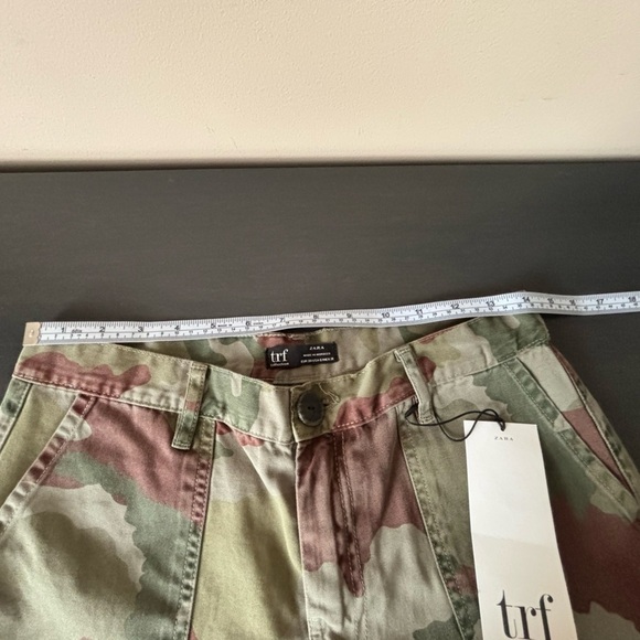 NEW ZARA Sz 6 Cargo Wide Leg Pants Camo - Picture 9 of 12